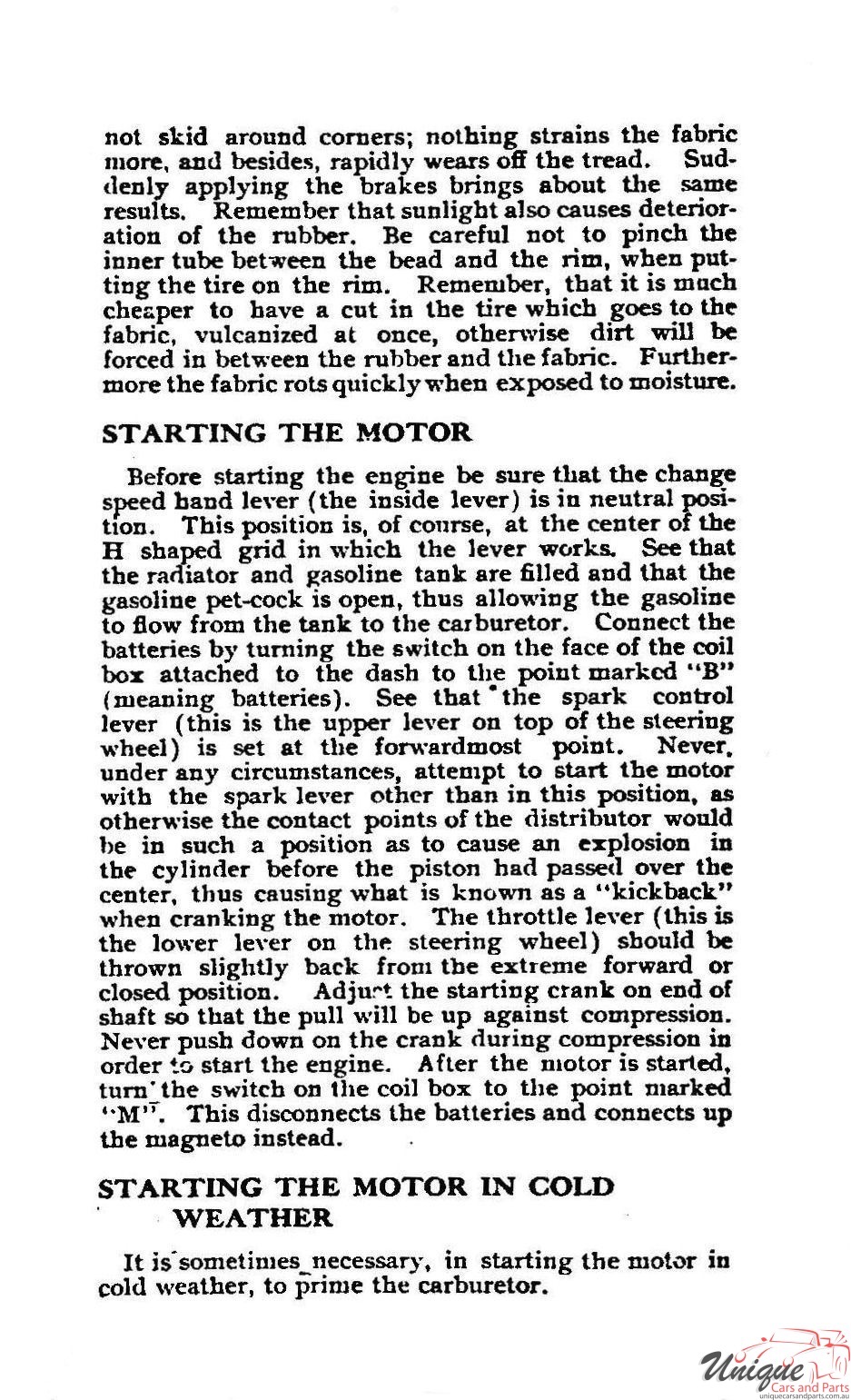 1910 Buick Model 14 Operating Instructions Page 2